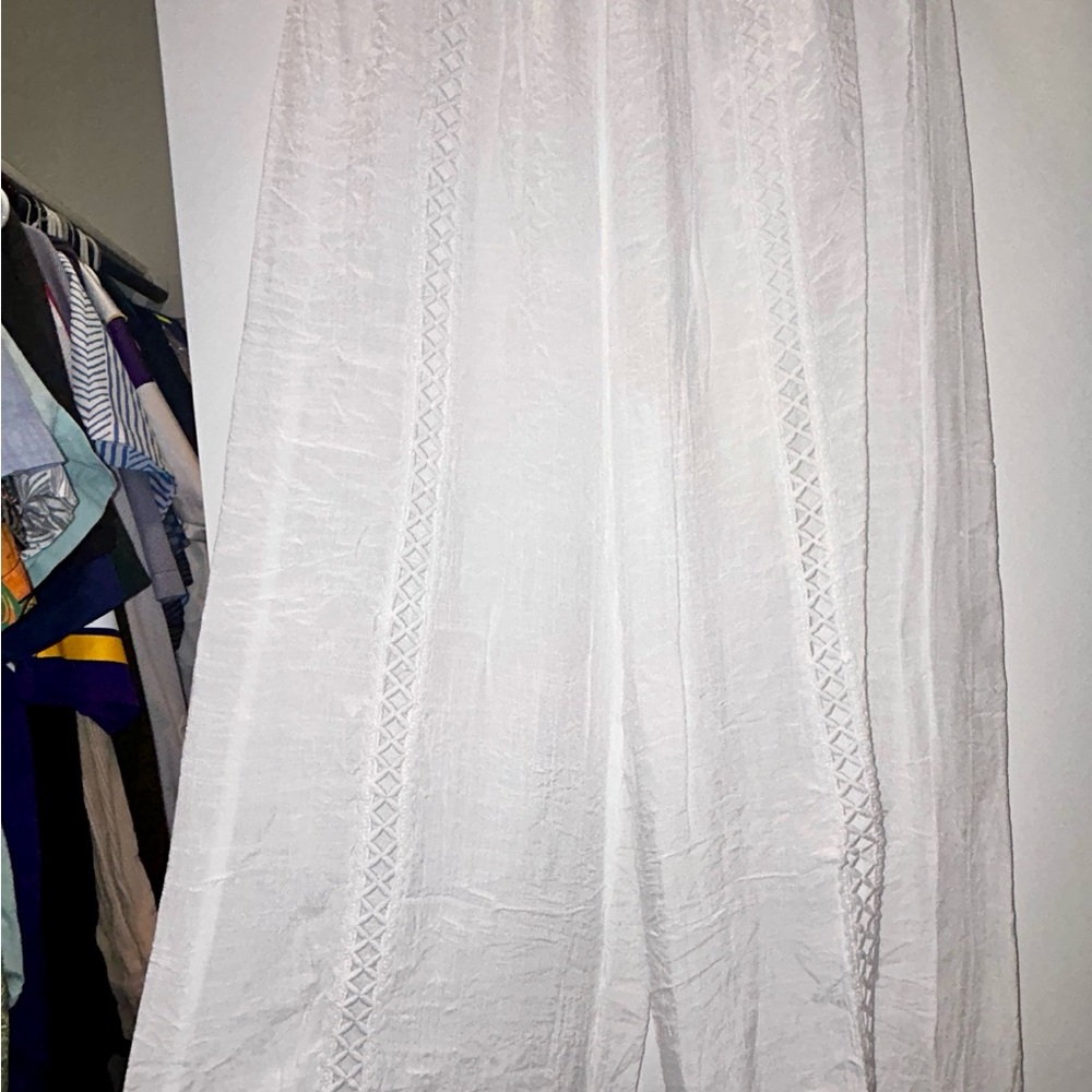 Elegant White Swim Cover Up Pants